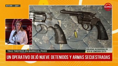 Nueve detenidos y armas secuestradas tras tiroteos en barrio El Pozo